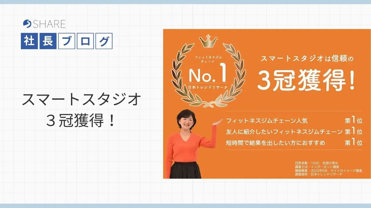 スマートスタジオ３冠獲得！